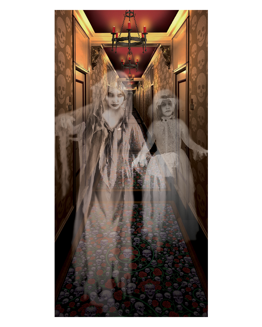 Geister Flur Wandposter  Halloween Deko