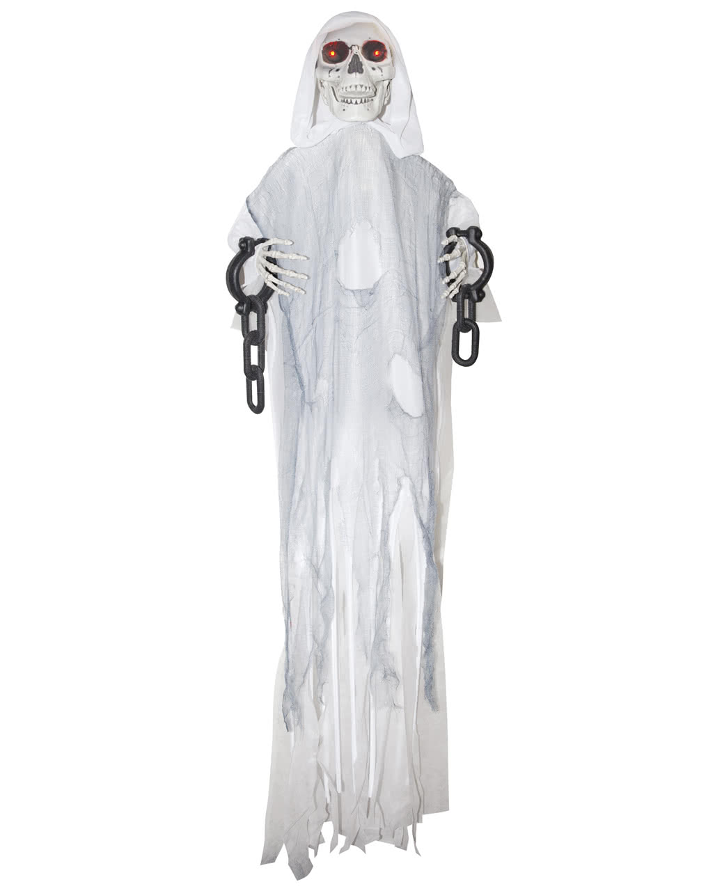 Geister Skelett in Ketten Animatronic weiß bestellen