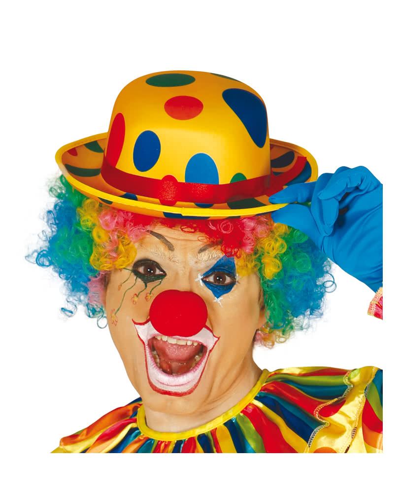 Gepunkteter Clowns Hut für Fasching & Karneval