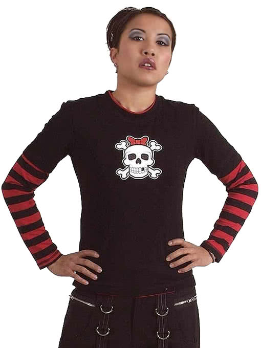Totenkopf Teenie Pullover -Punk Pullover-Totenkopf Shirt- S