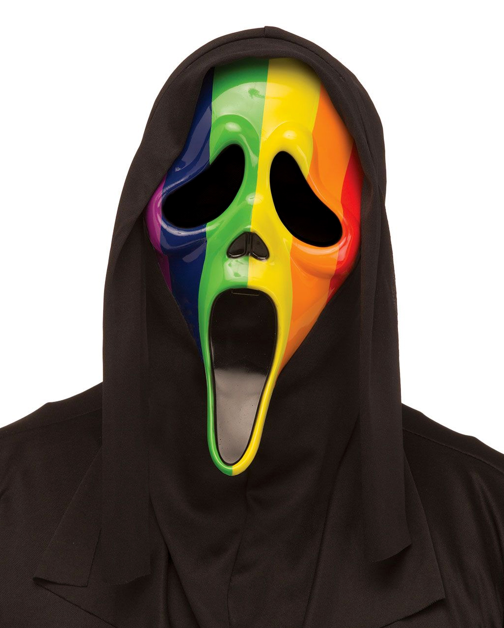 Ghost Face Pride Regenbogen Maske mit Kapuze