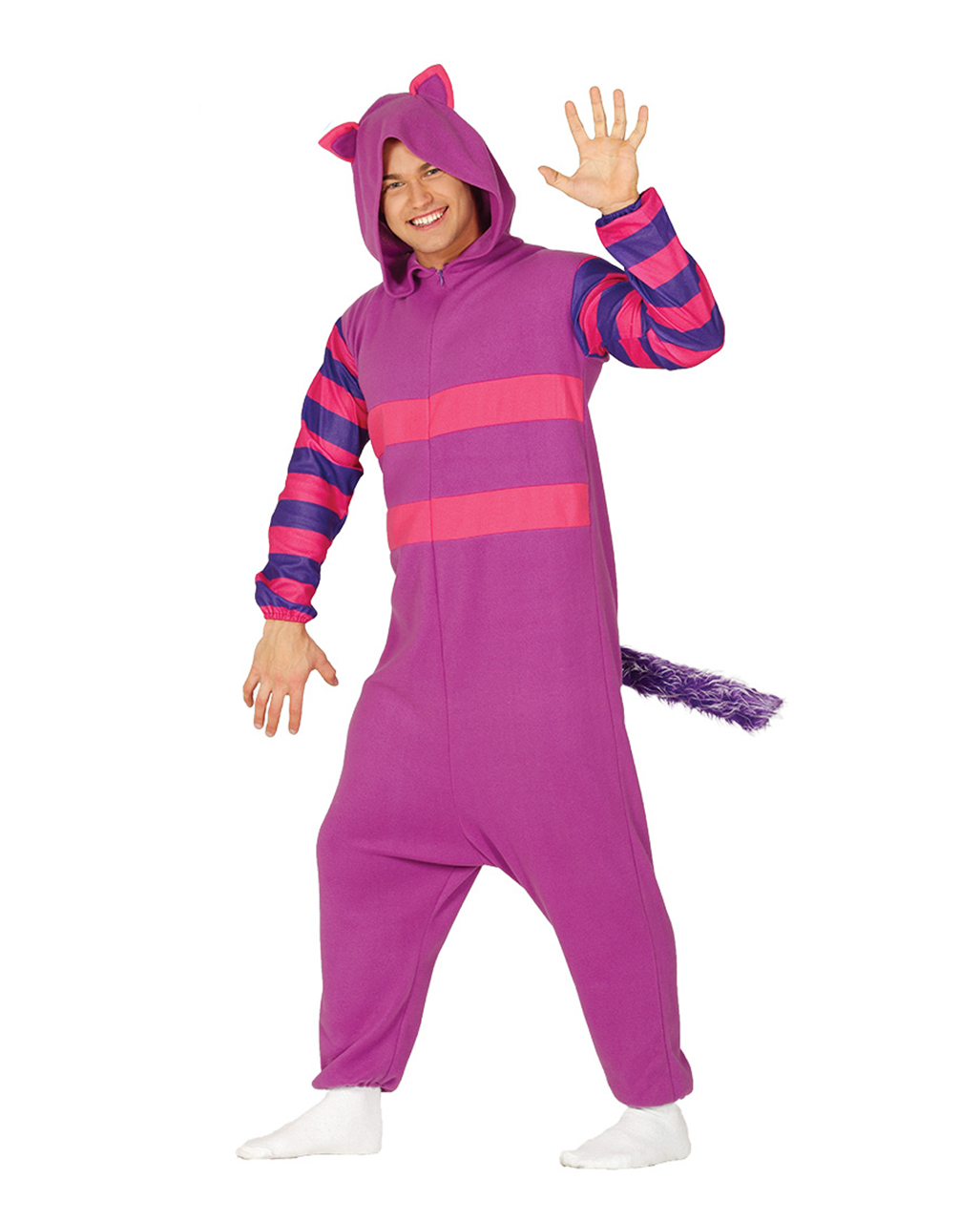 Gigantischer Kuschelkatzen Kostüm Jumpsuit Lila ❤