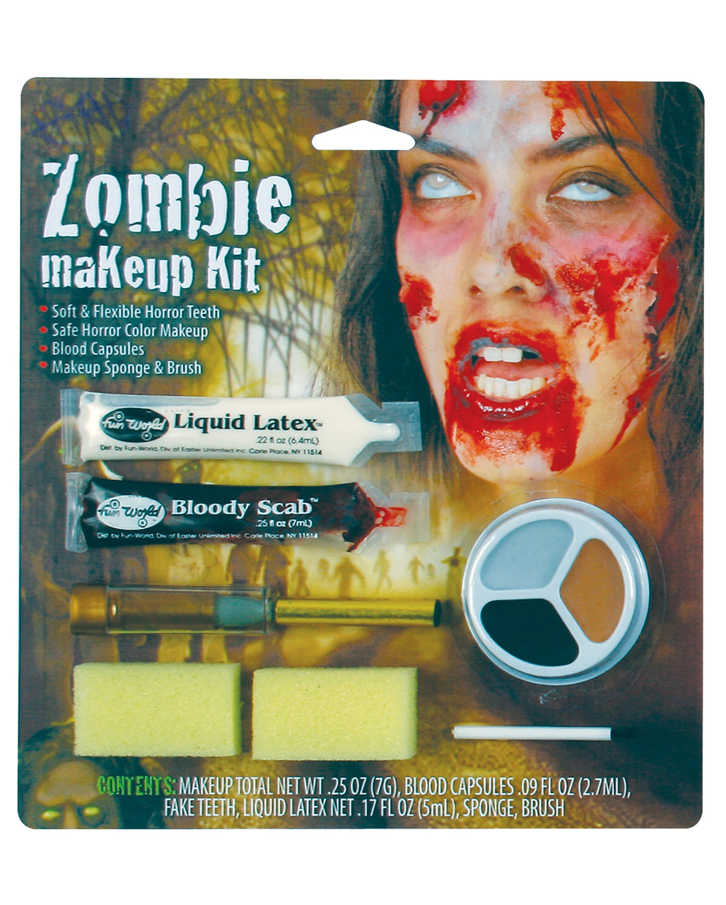 Zombie Girl Make Up Set  Zombie-Schminke günstig kaufen