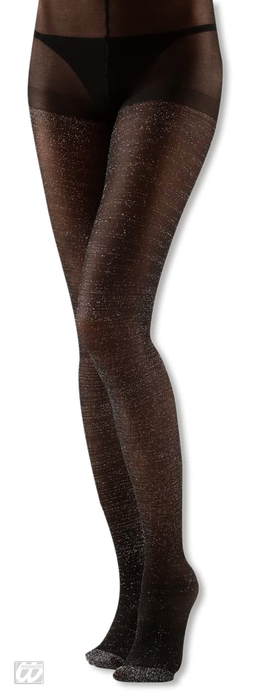 Glitzer Strumpfhose schwarz glitzernde Strumpfhose glitzernde Strümpfe Standard (Länge 105 cm)