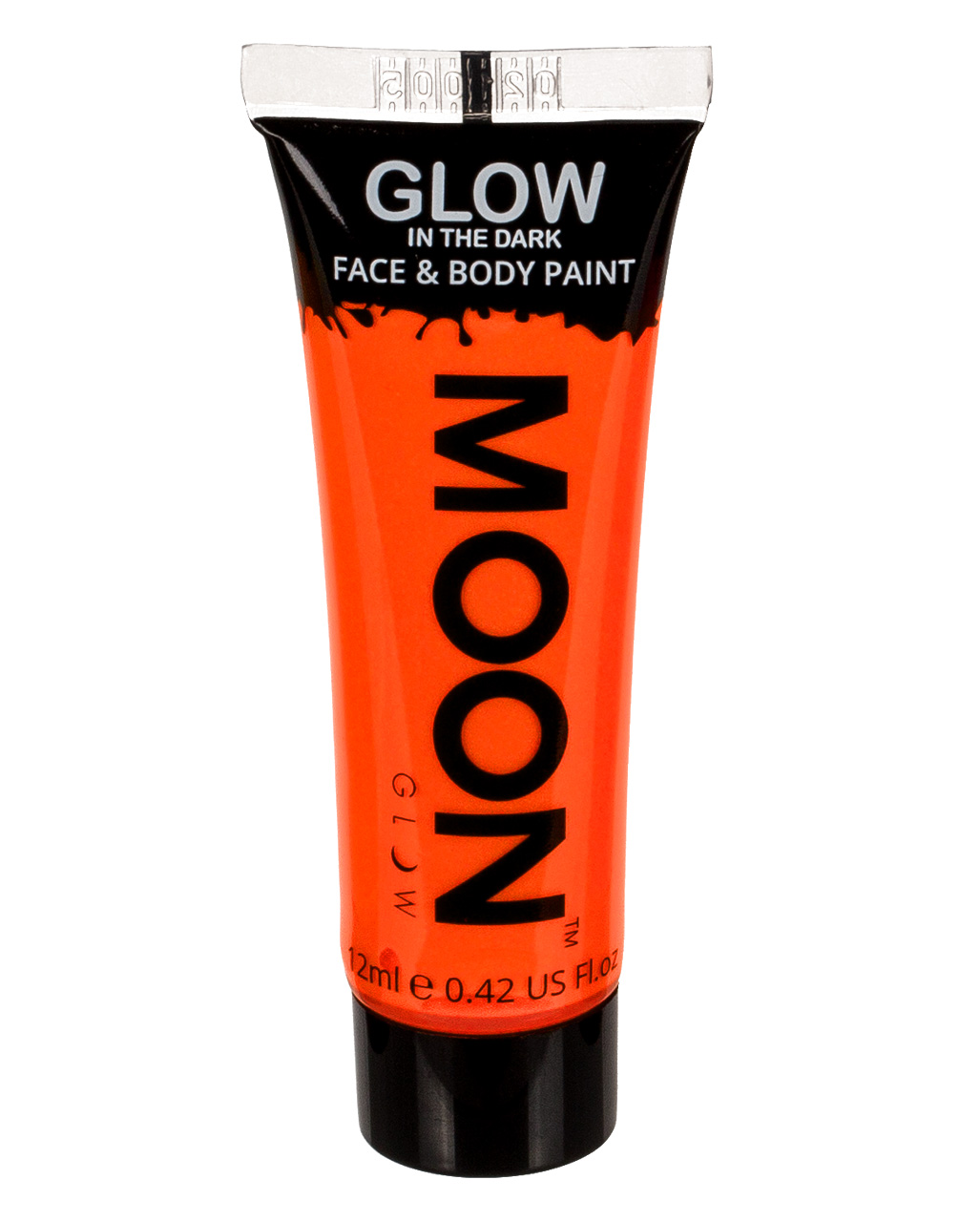 Glow in the Dark Make-up Neon Orange fluoreszierend