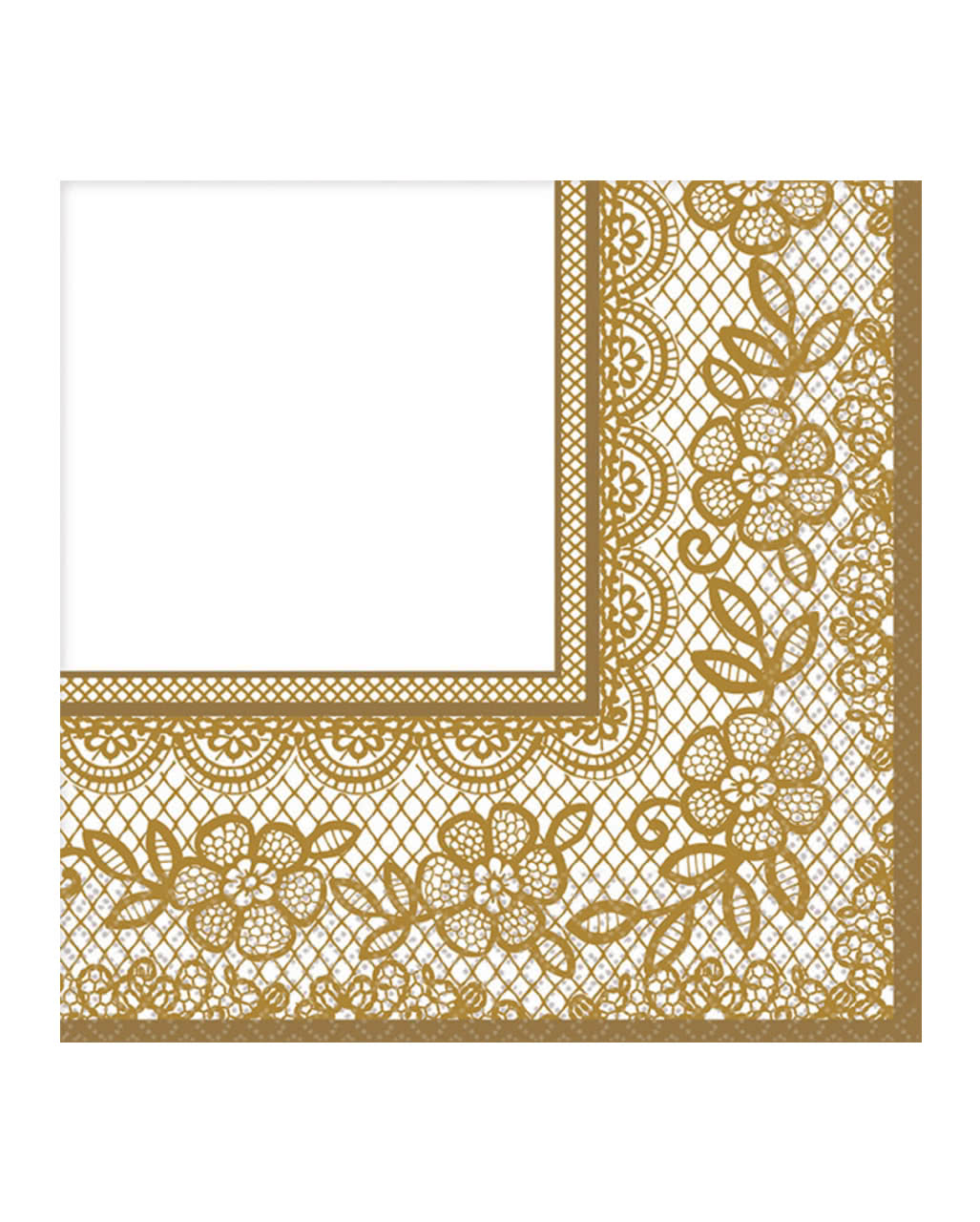 Gold Ornament Servietten 16 St Event Dekoration