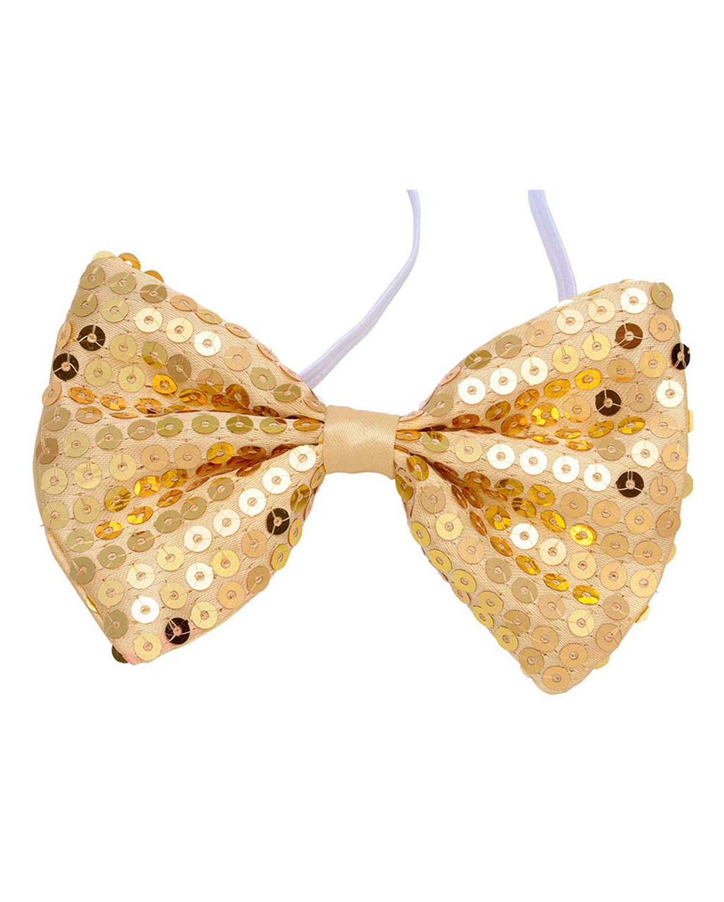 Goldene Fliege aus Pailletten als Kostümzubehör