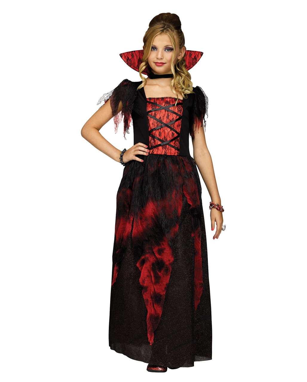 Vampir Baronin Kinderkostüm für Halloween M