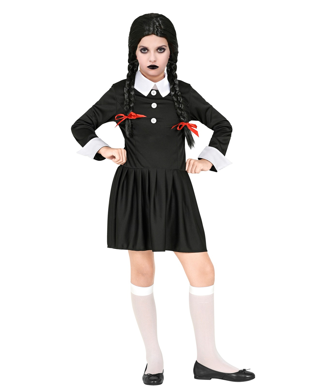 Gothic Family Girl Kinderkostüm für Fasching kaufen M / 8-10 Jahre