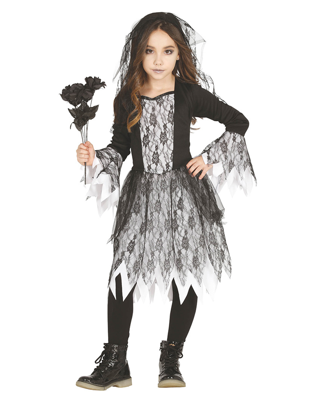 Gothic Ghost Girl Kostüm für Halloween S