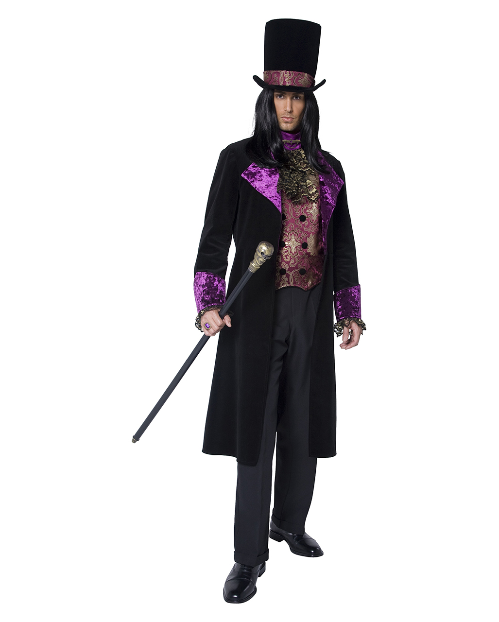 Gothic Graf Vampir Kostüm für Halloween M