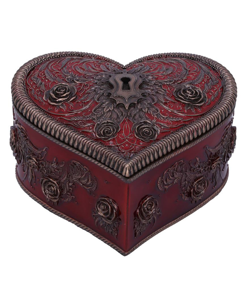 Gothic Herzschatulle mit Schlüsselloch 11cm ★