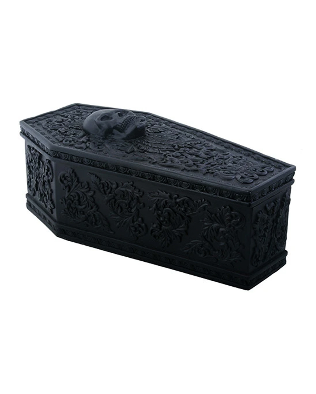 Gothic Sarg Box mit floralem Muster  Gothic Deko