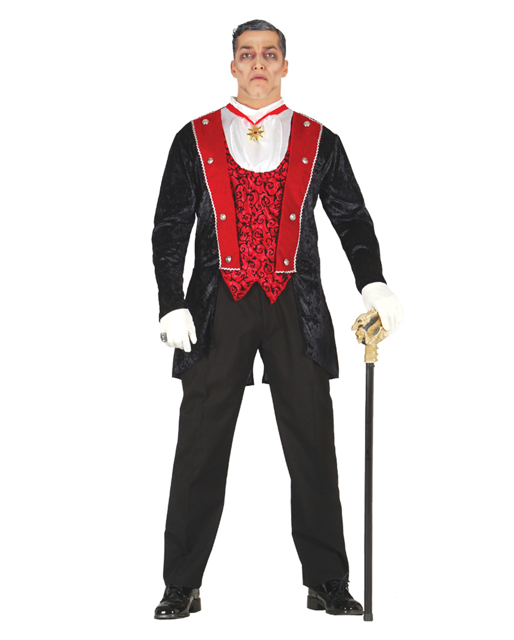 Gothic Vampir Graf Kostüm für Fasching & Hallowen One Size