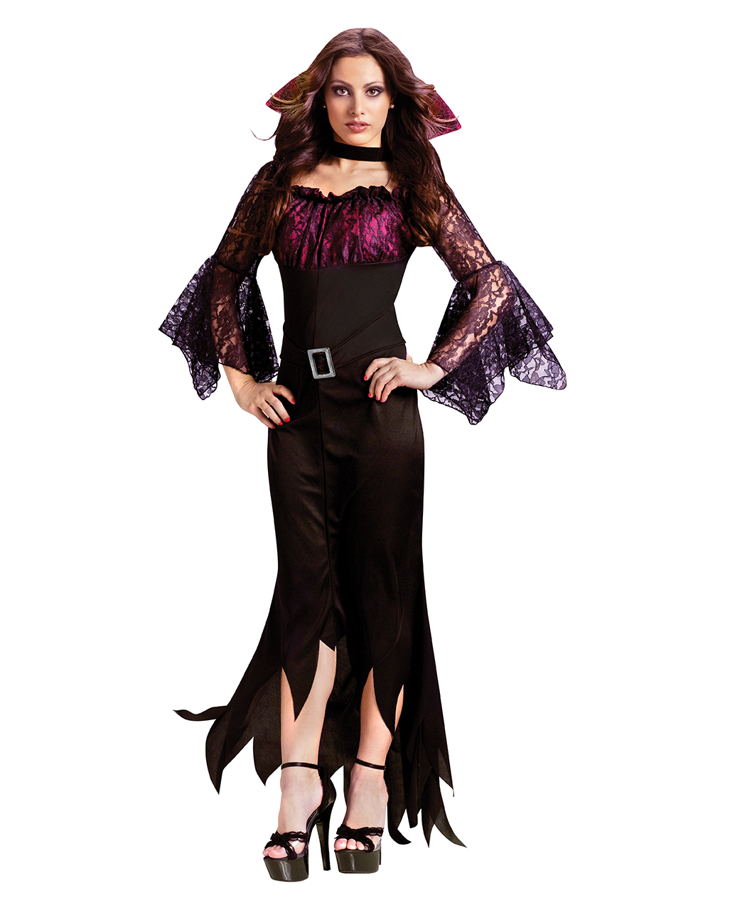 Gothic Vampir Kostüm für Frauen  Sexy Halloween Kostüme kaufen M/L 38-40