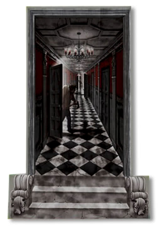 Gothic Horrorflur Wandfolie -Dekorationsfoile mit Halloween Motiv