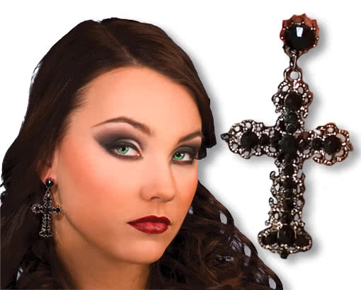 Gothic Ohrringe Kreuz Gothic Schmuck Vampirschmuck