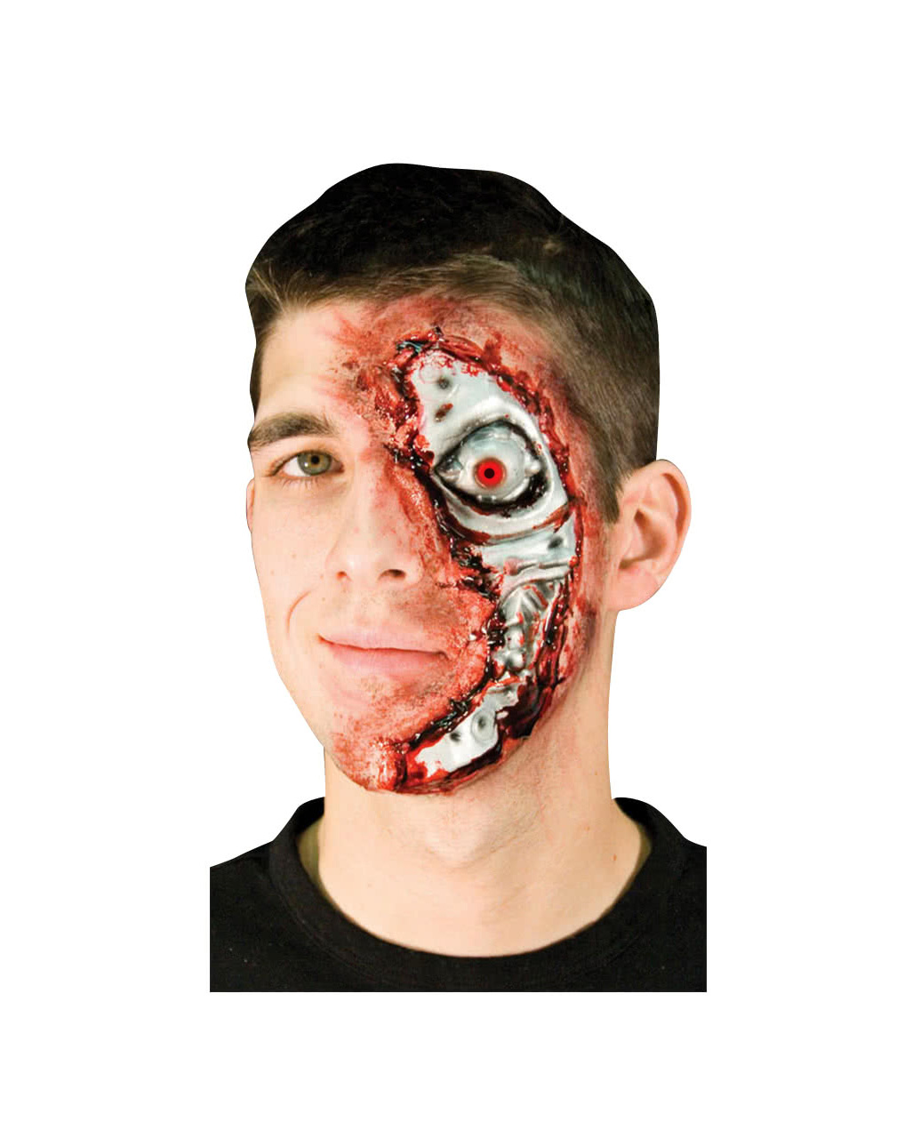 Große Roboter Wunde Terminator Wunde als Latexapplikation