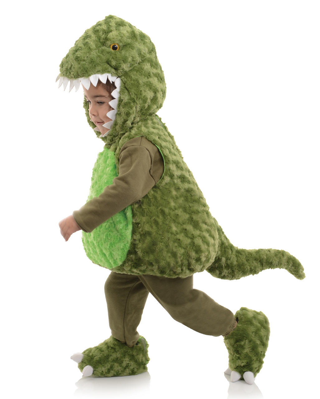 Grüner T-Rex Baby & Kleinkinder Kostüm für Halloween XL