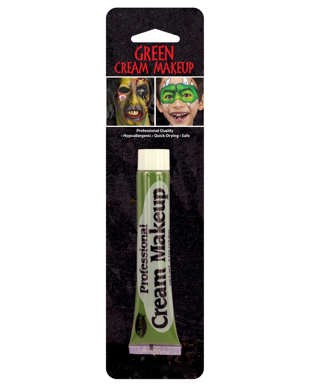 Grünes Horror Make Up -Horror Schminke-Frankenstein Outfit