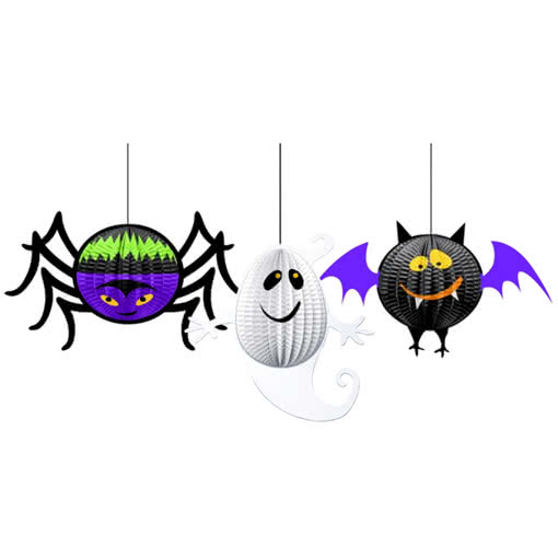 Halloween Gruseldeko 3-teilig Halloween Dekoration für Kinder