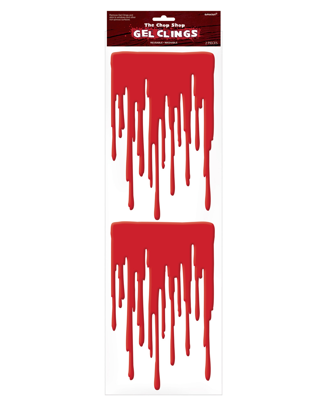 Halloween Fensterblut Sticker 2 St. als Deko