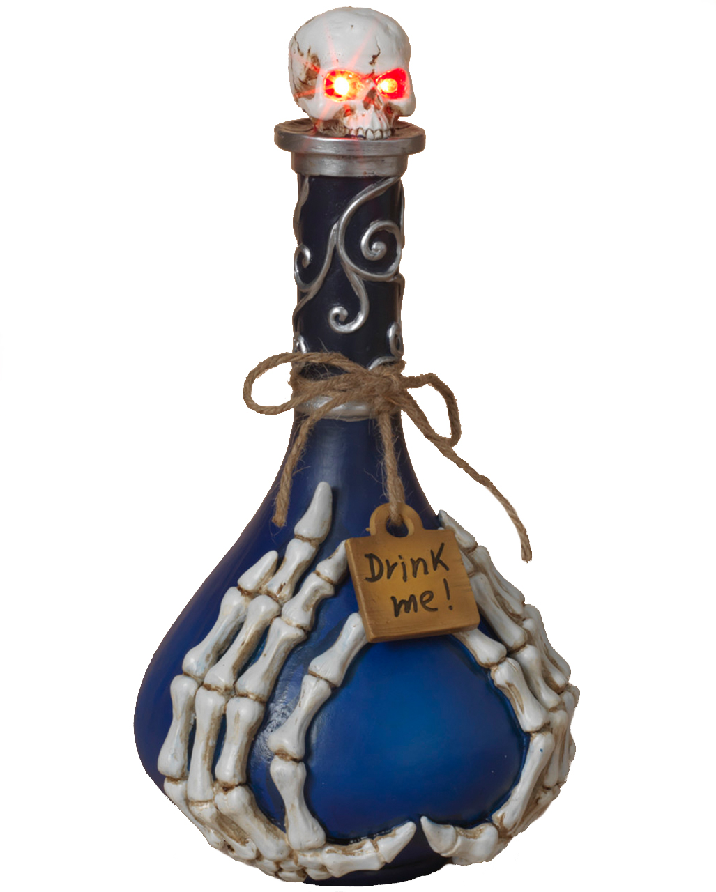 Halloween Giftflasche mit Leuchtaugen ★ Poison Gift Deko