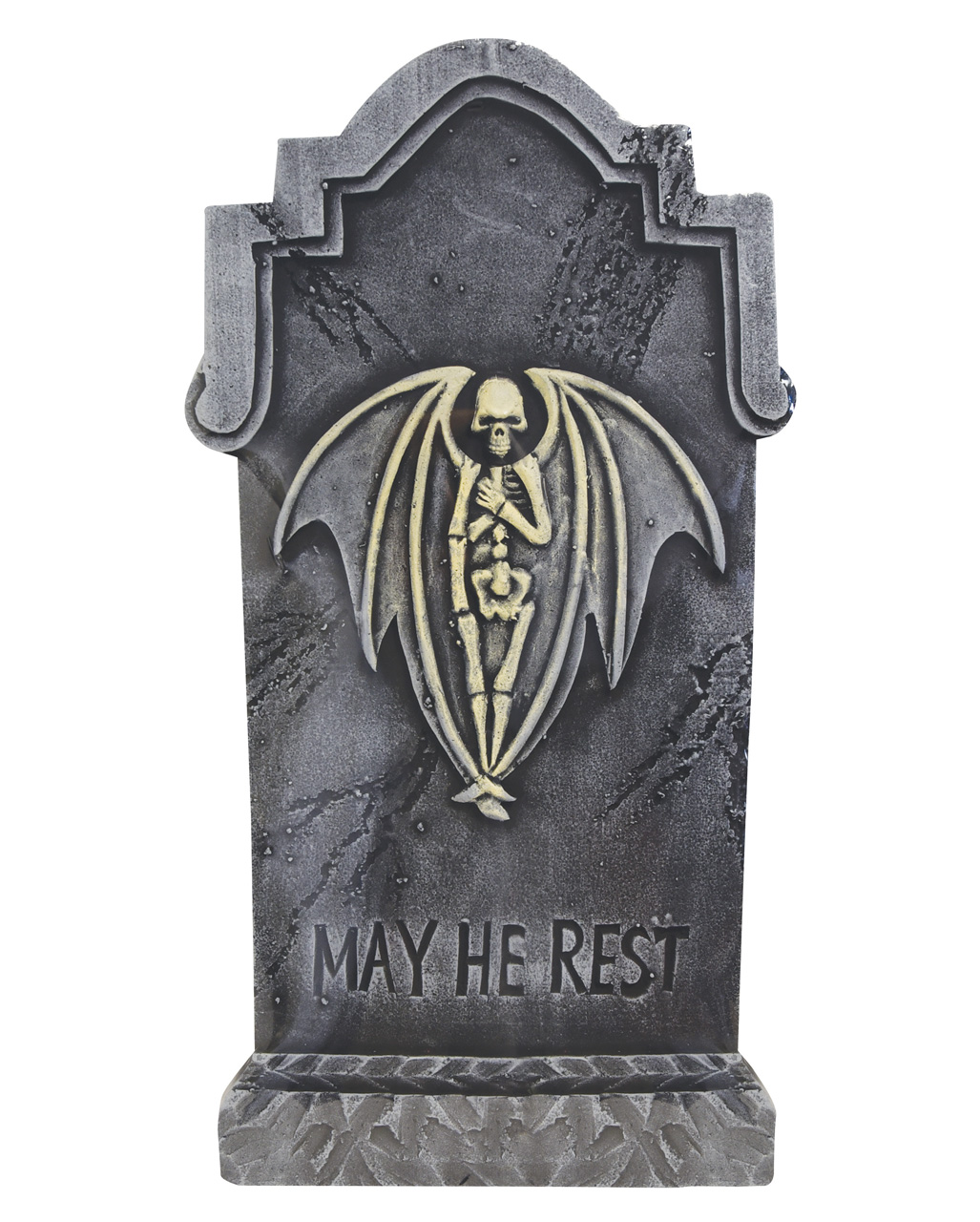 Halloween Grabstein Skelett Engel aus Styropor