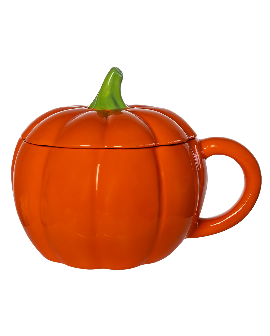 Halloween Kürbis Tasse mit Deckel 500ml als Geschenkidee