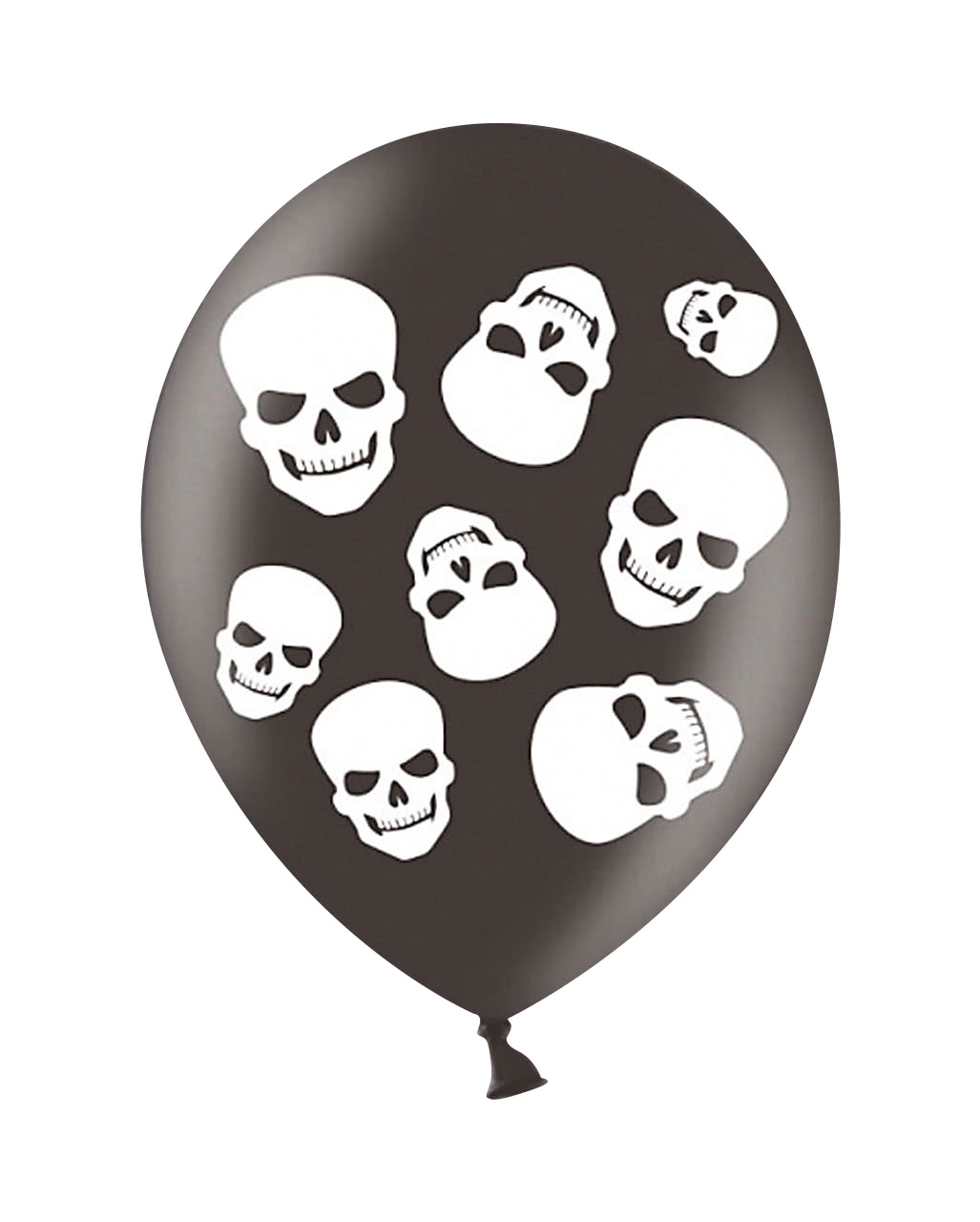 Halloween Totenkopf Luftballons 6 St. Partydeko