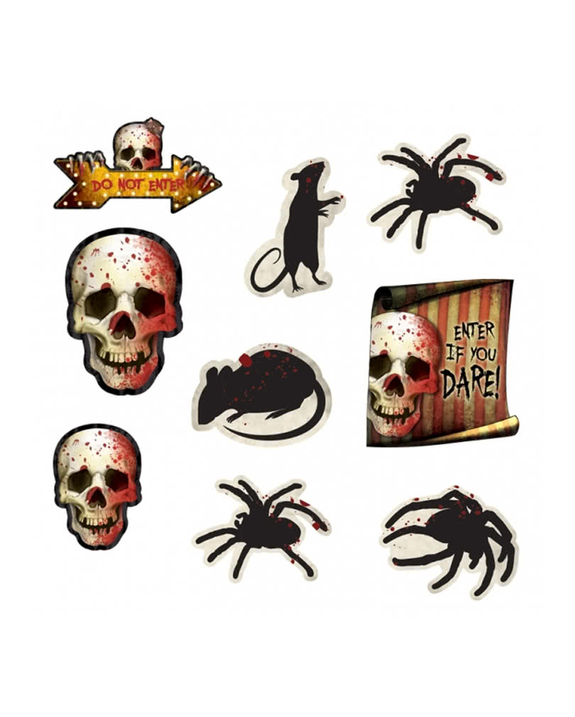 Spooky Halloween Dekoration 12-teilig Partyzubehör