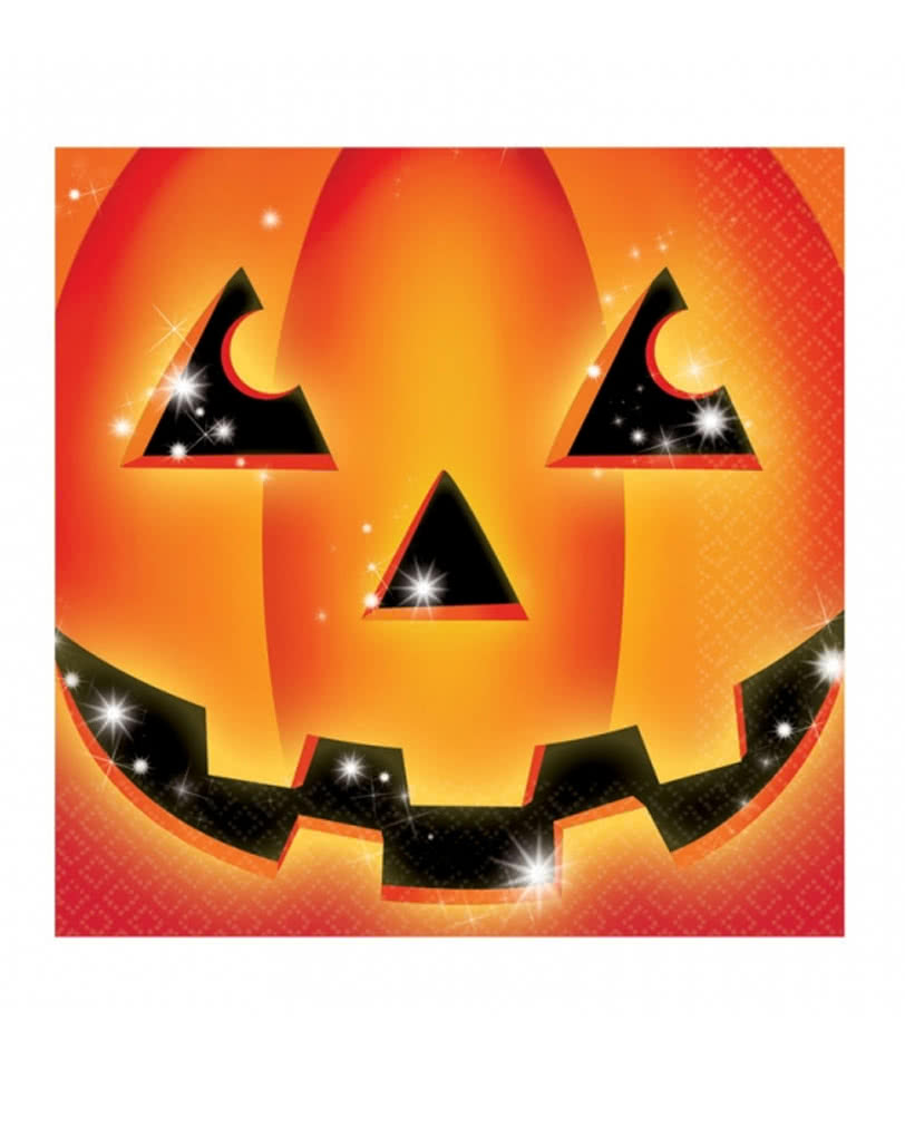 Halloween Kürbis Servietten 16 St. Halloween Tischdekoration