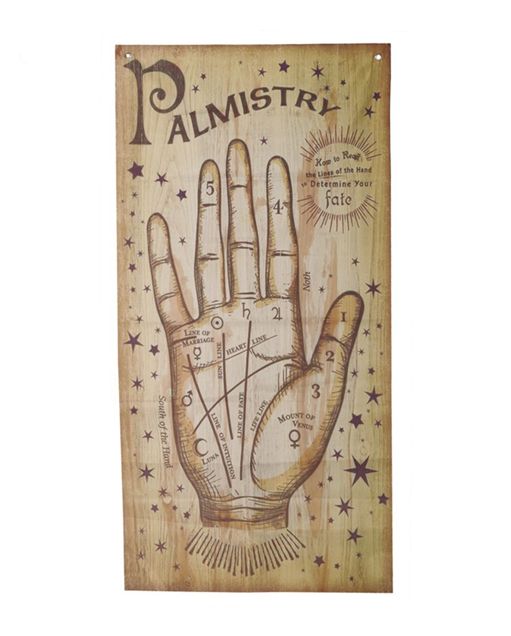 Halloween Türvorhang mit Handlese Motiv ✯ Palmistry