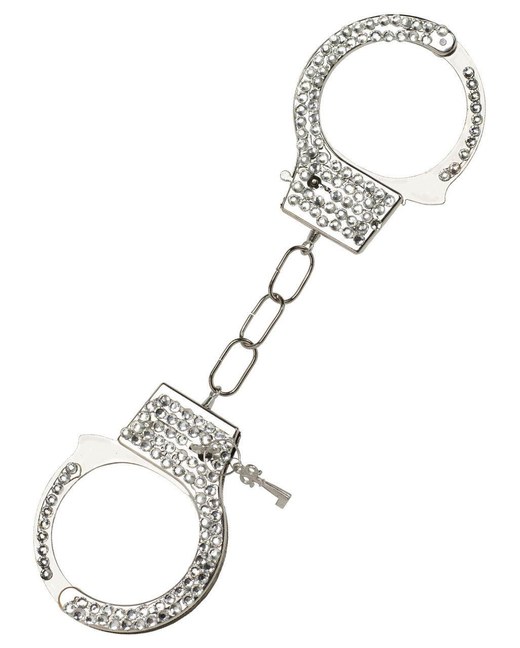Handschellen mit Strasssteinen Kostümzubehör