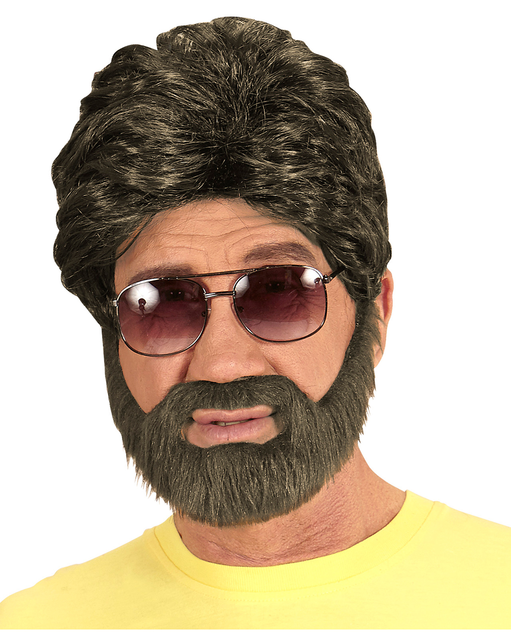 Hangover Perücke mit Bart für Fasching