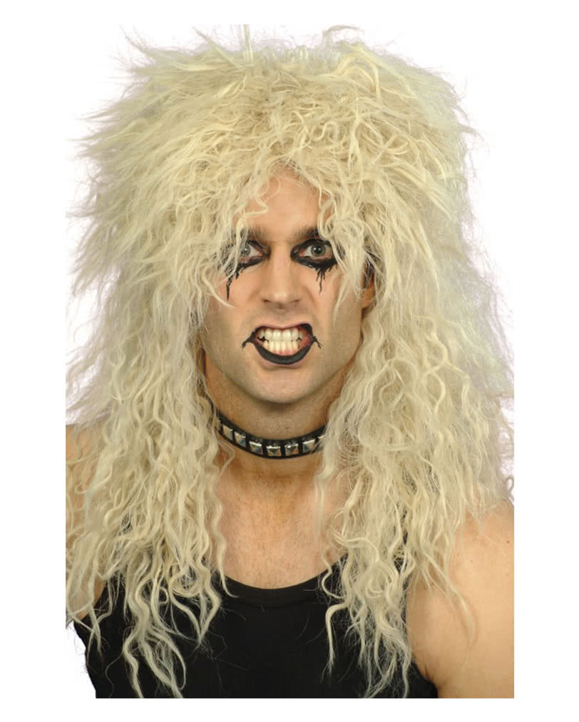 Hard Rocker Perücke Blond  Rockstar Perücke für Fasching