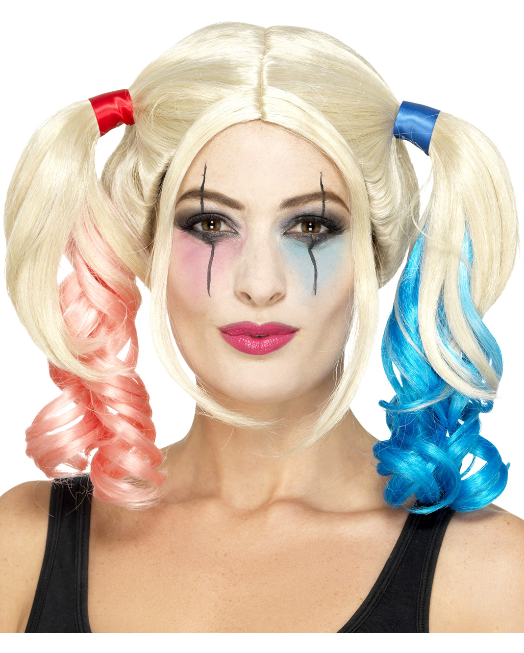 Verrückte Harlequin Perücke Damenperücke
