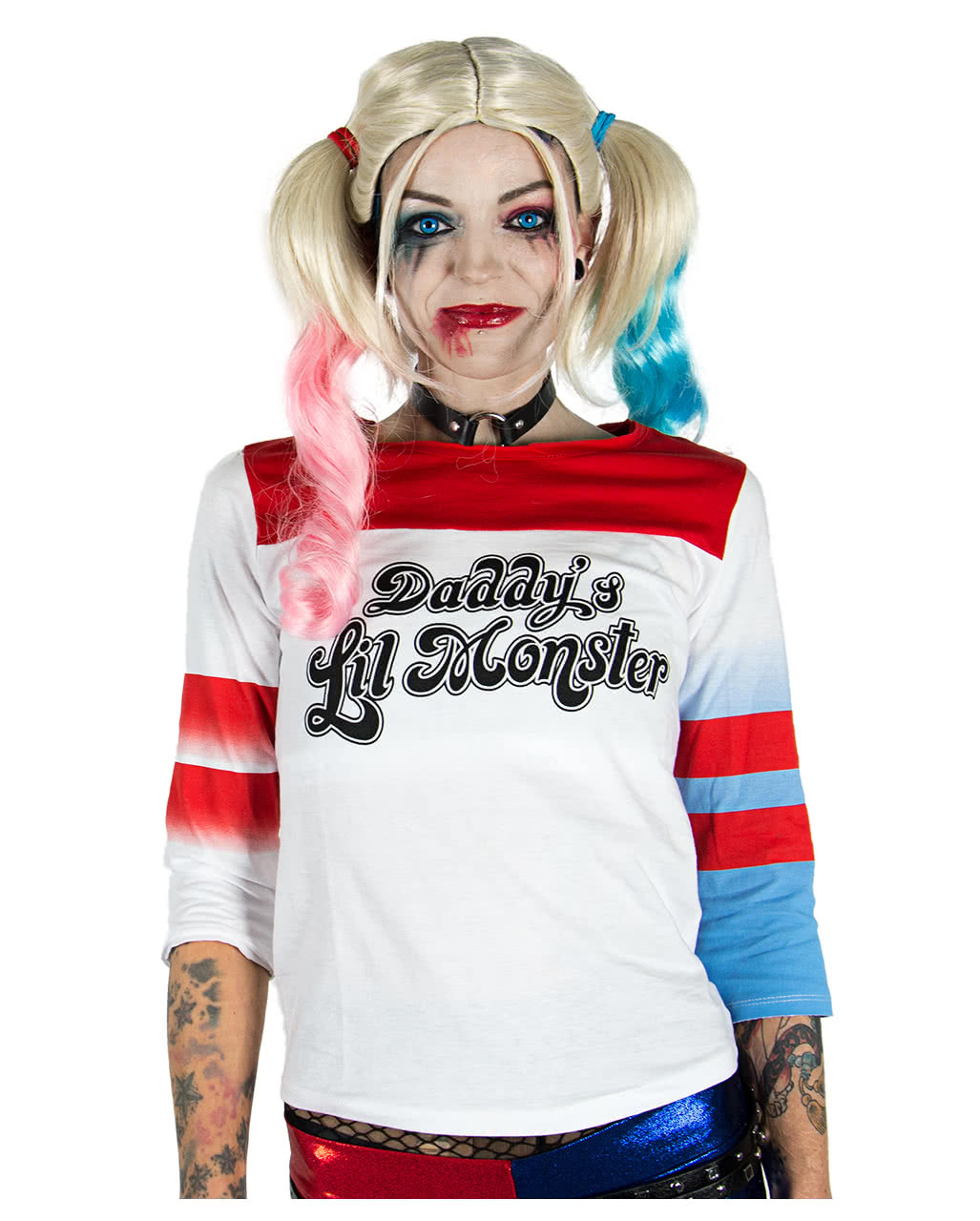 Harley Quinn Suicide Squad Longsleeve  Kostümzubehör L
