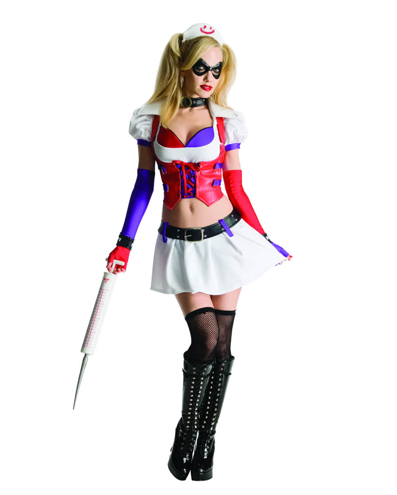 Harley Quinn Asylum Kostüm für Fasching S