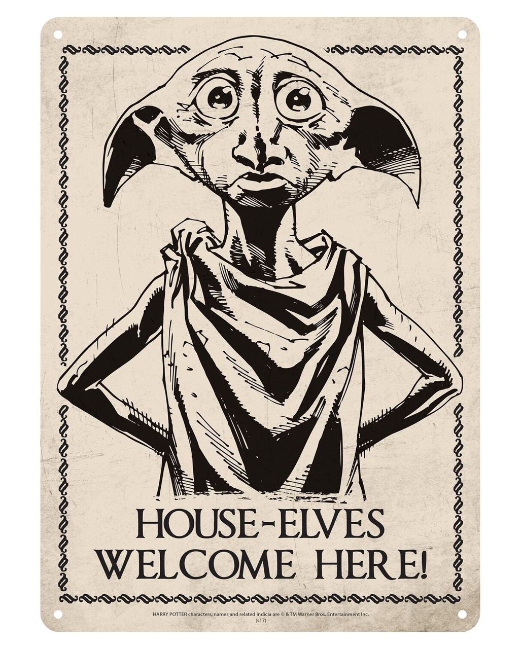 Harry Potter Dobby Metallschild DIN A5 online ordern