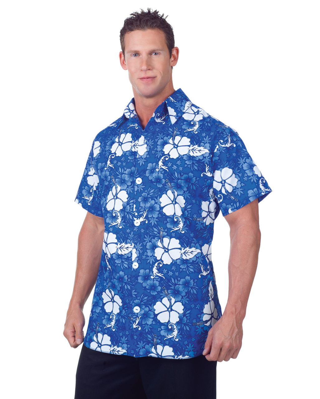 Hawaii Hemd Blau für Fasching & Mottopartys
