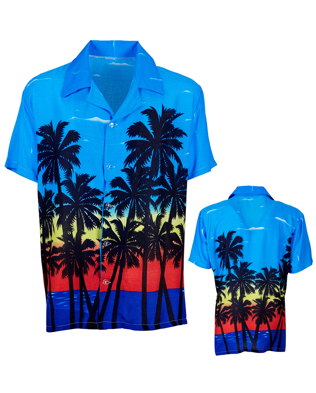 Hawaiihemd mit Palmen  Kostümhemd kaufen M/L