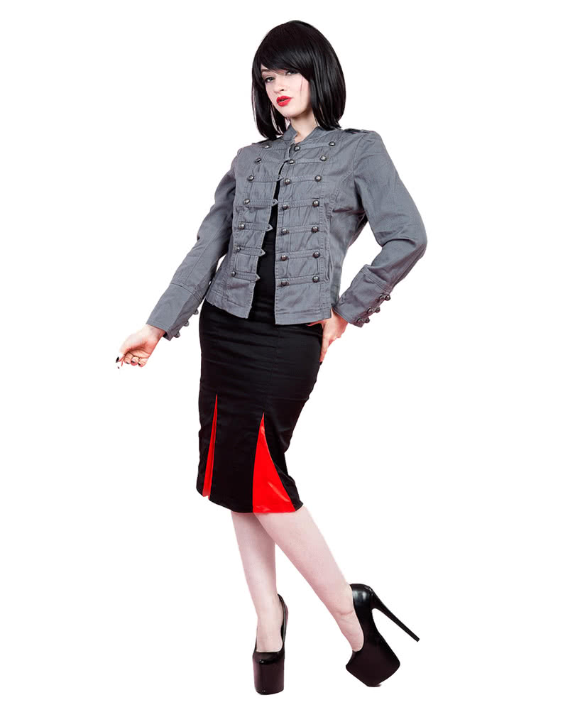 Military Damenjacke grau   Uniform Jacke  Gothic Jacke M