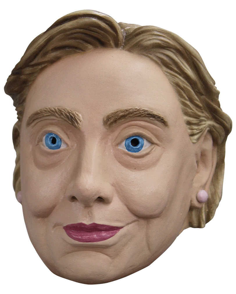 Hillary Latex-Maske Politiker Masken & Kostüme