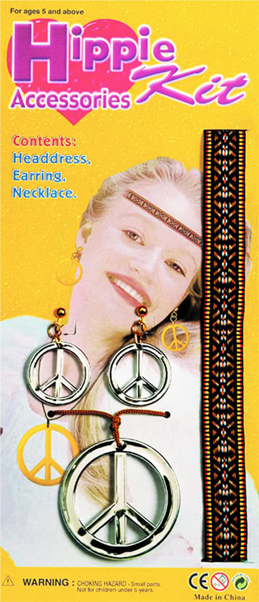 Hippie Schmuck Set  für dein Hippie Kostüm