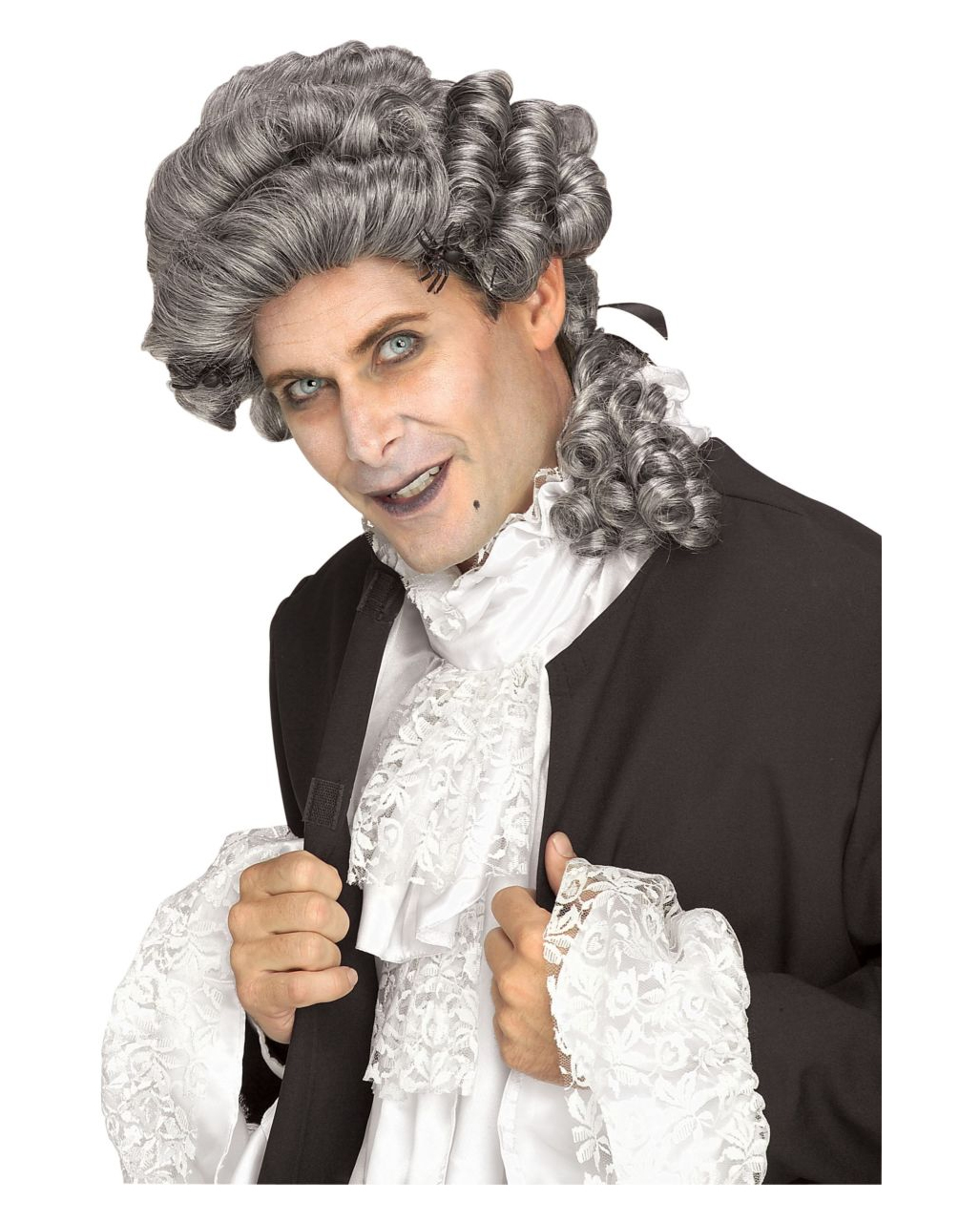 Historische Vampir Richter Perücke für Halloween & Fasching