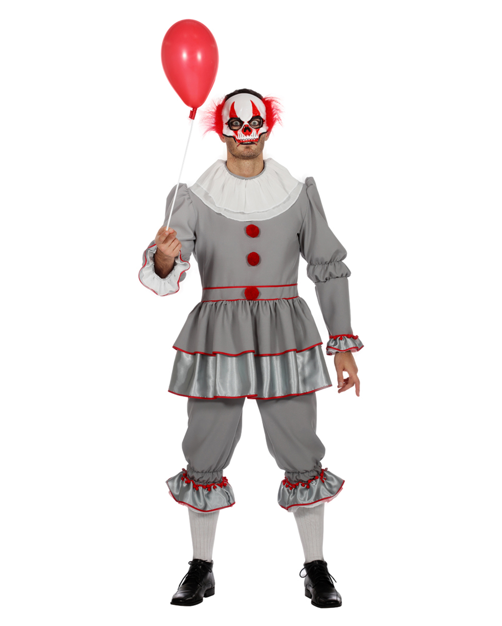 Horror Clown Herren Kostüm für Halloween 56