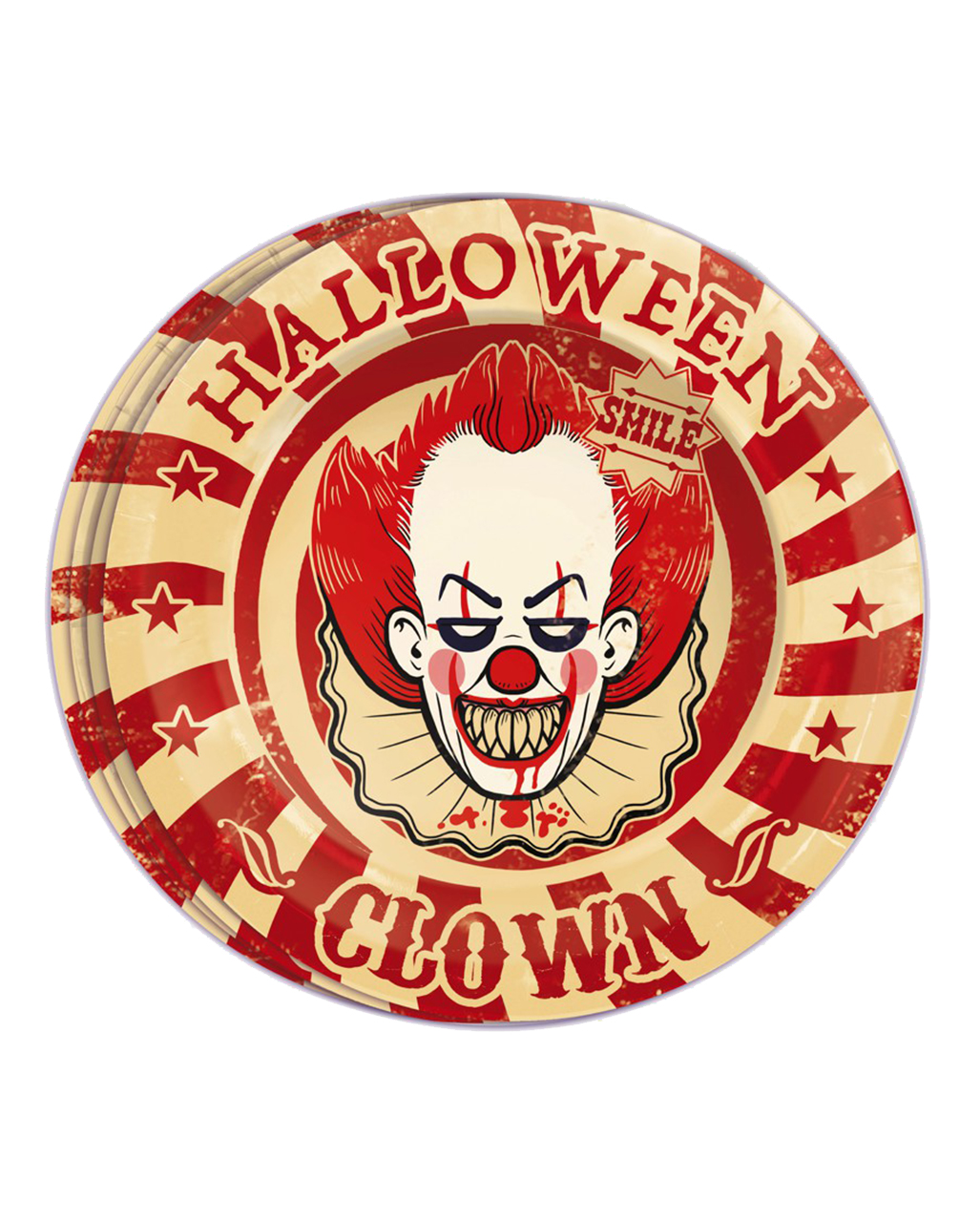 Horror Clown Party Teller 8 Stück ?