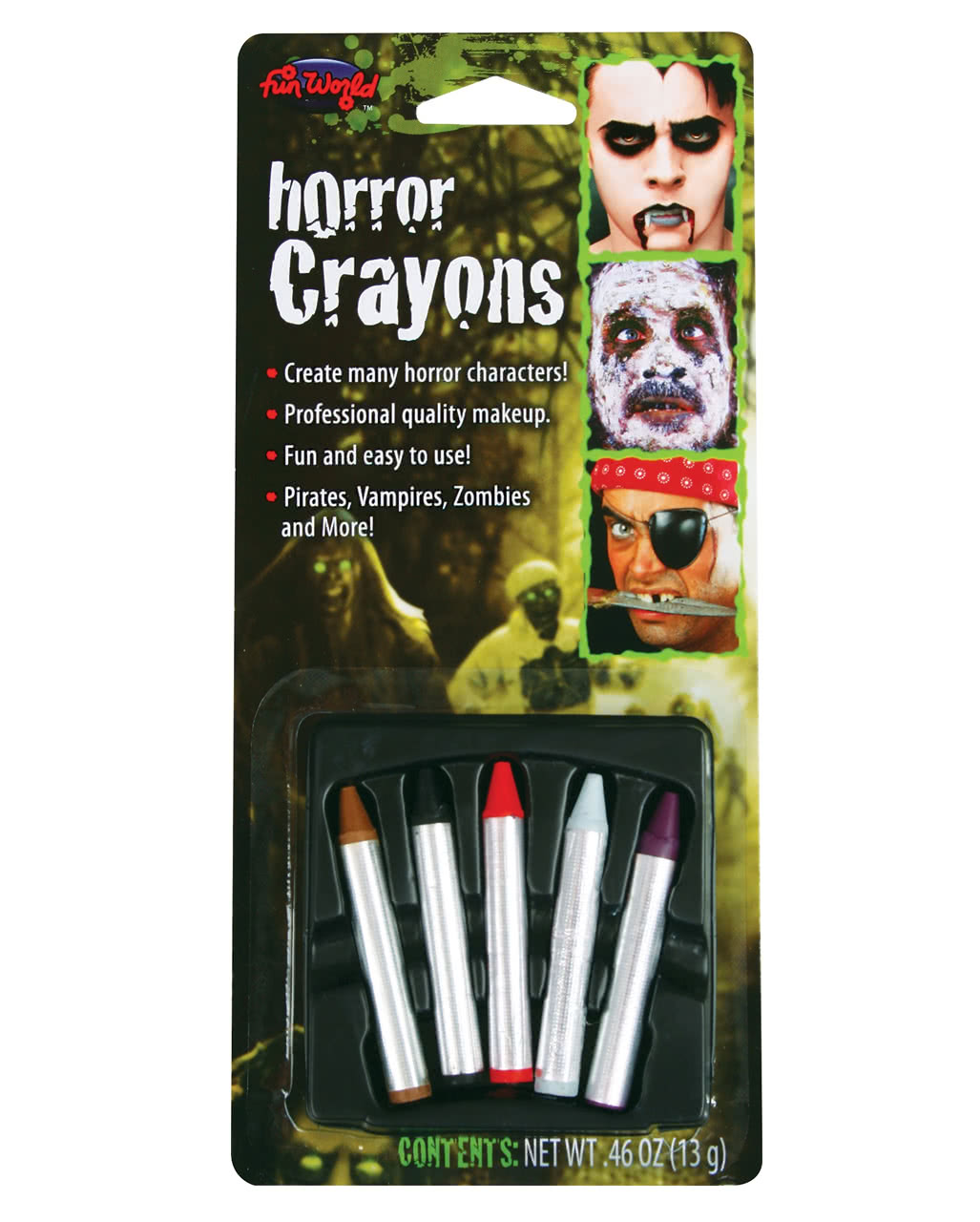 Horror Make-Up Stifte 5 St. für Halloween
