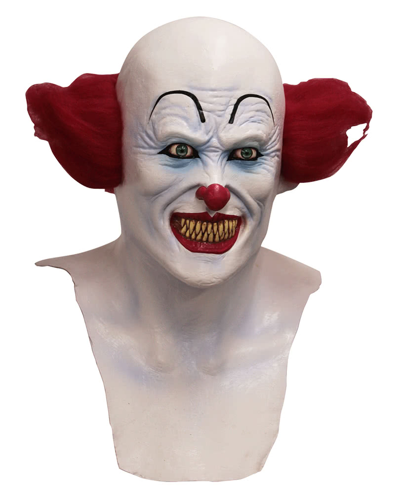 Horror Clown Maske mit Brustteil Halloween Maske